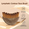 Lymphatic Contour Synthetic Hair Face Brush Dry Brushing Drainage Massager Use Chin Jawline Ergonomic